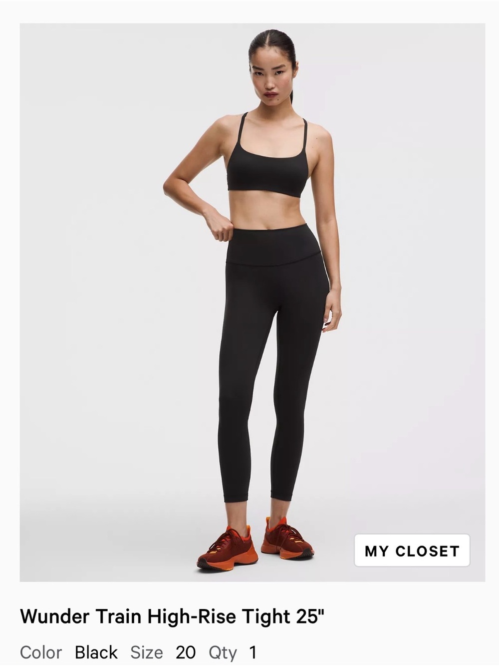 lululemon athletica Black High-Rise Leggings women’s size 20